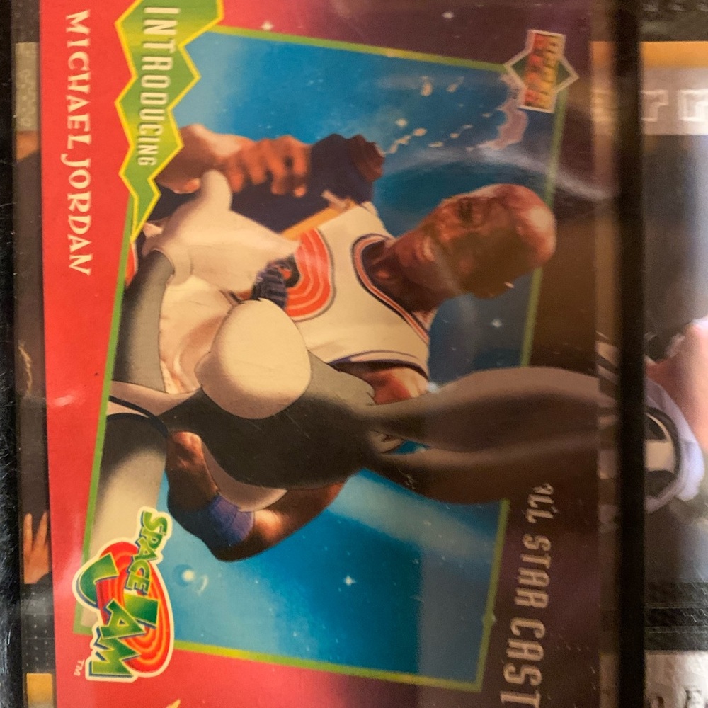 1996 spacejam rare Michael Jordan trading card.